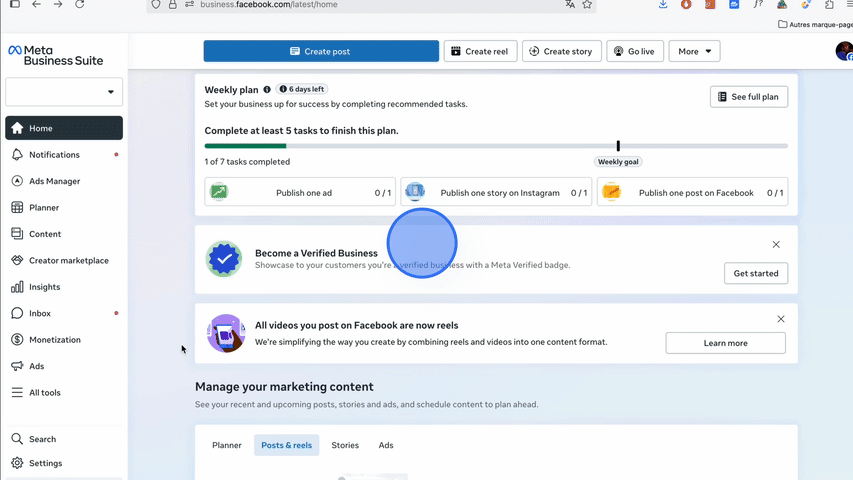 Screen Facebook support.gif